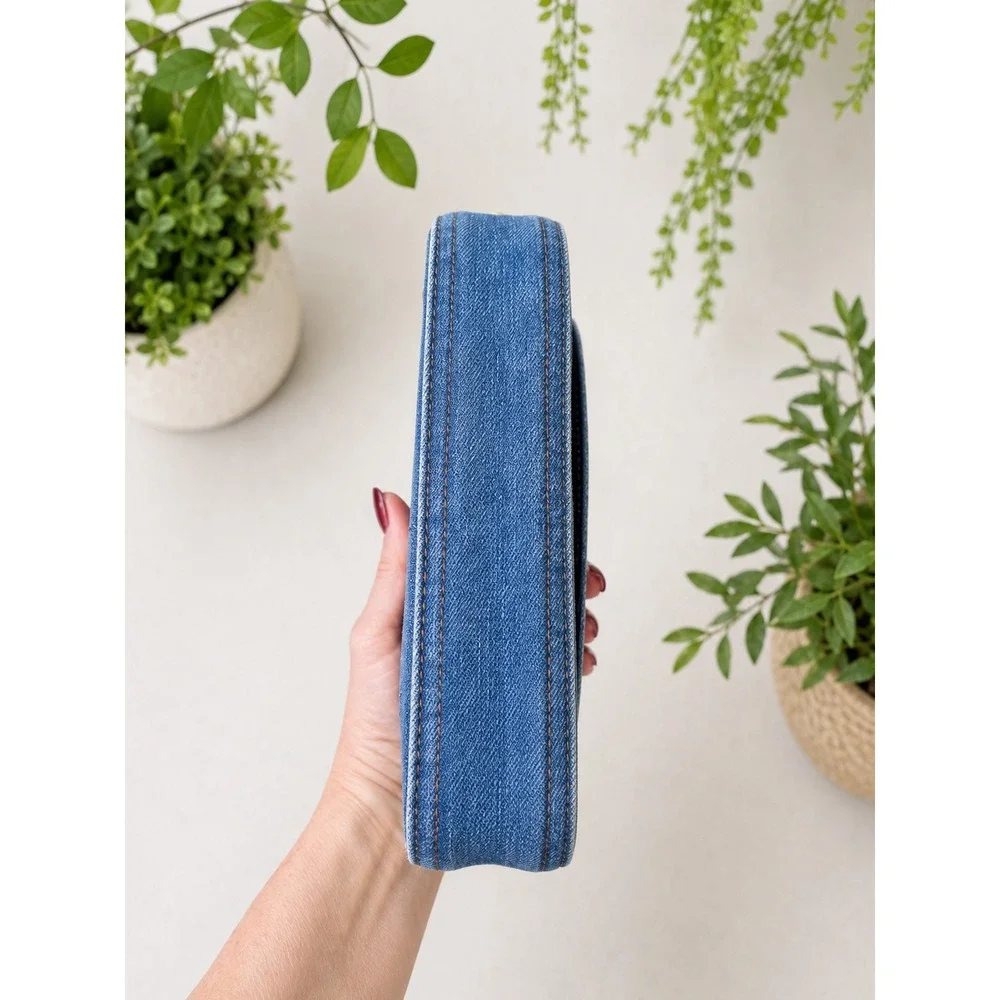 C213 Coach Hailey flap denim bag